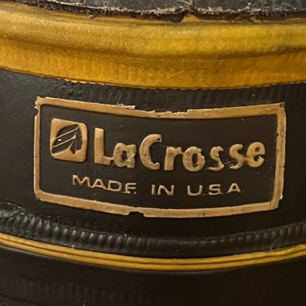 Vintage LaCrosse Outdoorsman Mens 10 Duck Boots Steel Toe Safety Work USA Made